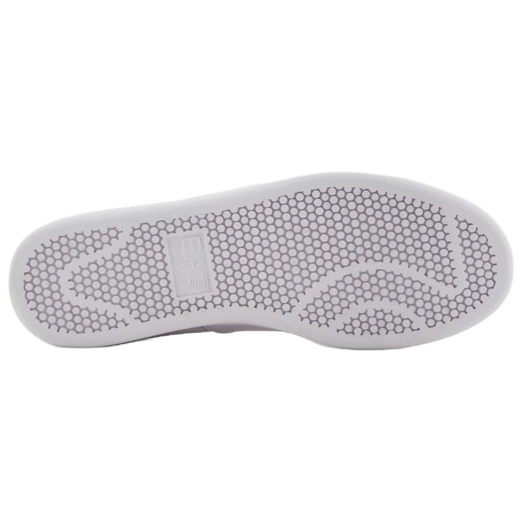 Emporio Armani EA7 Sneaker Basse Stringate Punta Tonda Bicolore in Pelle Uomo Sneaker Bianco X8X102XK346U447