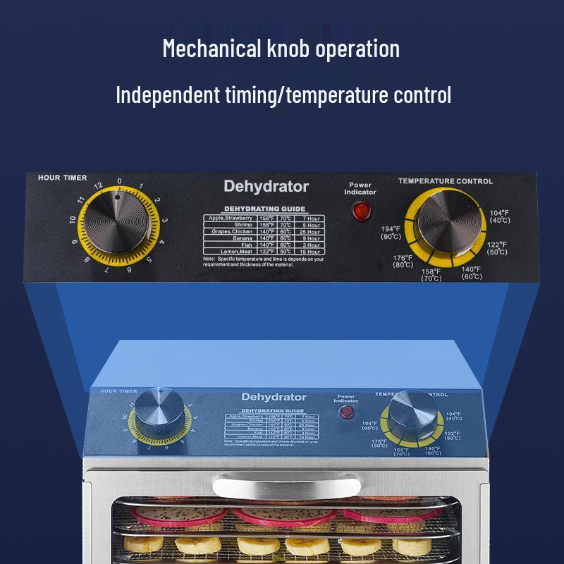 Knob-Control Household Dehydrator for Drying Fruits, Vegetables, and Meats