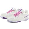 Kappa Non-Slip Wear-Resistant Low-Top Skate Shoes Women sneaker White Purple K0C85CS31-012