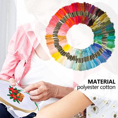 Colorful Embroidery Floss 100 Skeins Cross Stitch Threads Embroidery Thread for Hand Embroidery Friendship Bracelets String