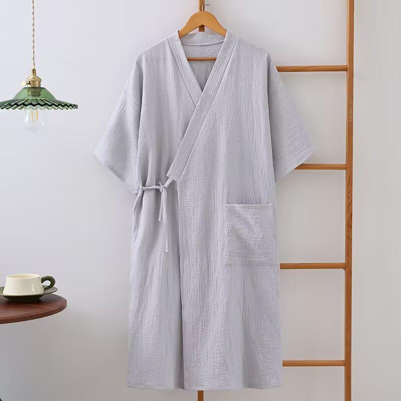 Unisex Quick-Dry Pure Cotton Gauze Bath Towel & Wearable Bathrobe