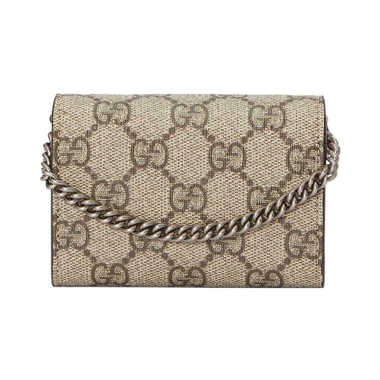 Gucci Dionysus GG Canvas Mini Beige Ebony Silver Hardware Web Strap Crossbody Bag for Women Daily Commute Party Gift  696804-UI1MX-8852