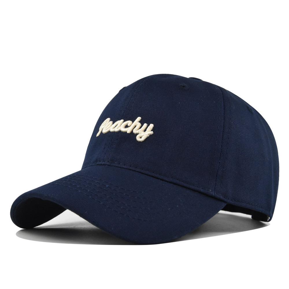 Peachy letter embroidered baseball cap - 3d embroidered baseball cap - personalized letter hat for men and women - sun hat - cotton as the picture