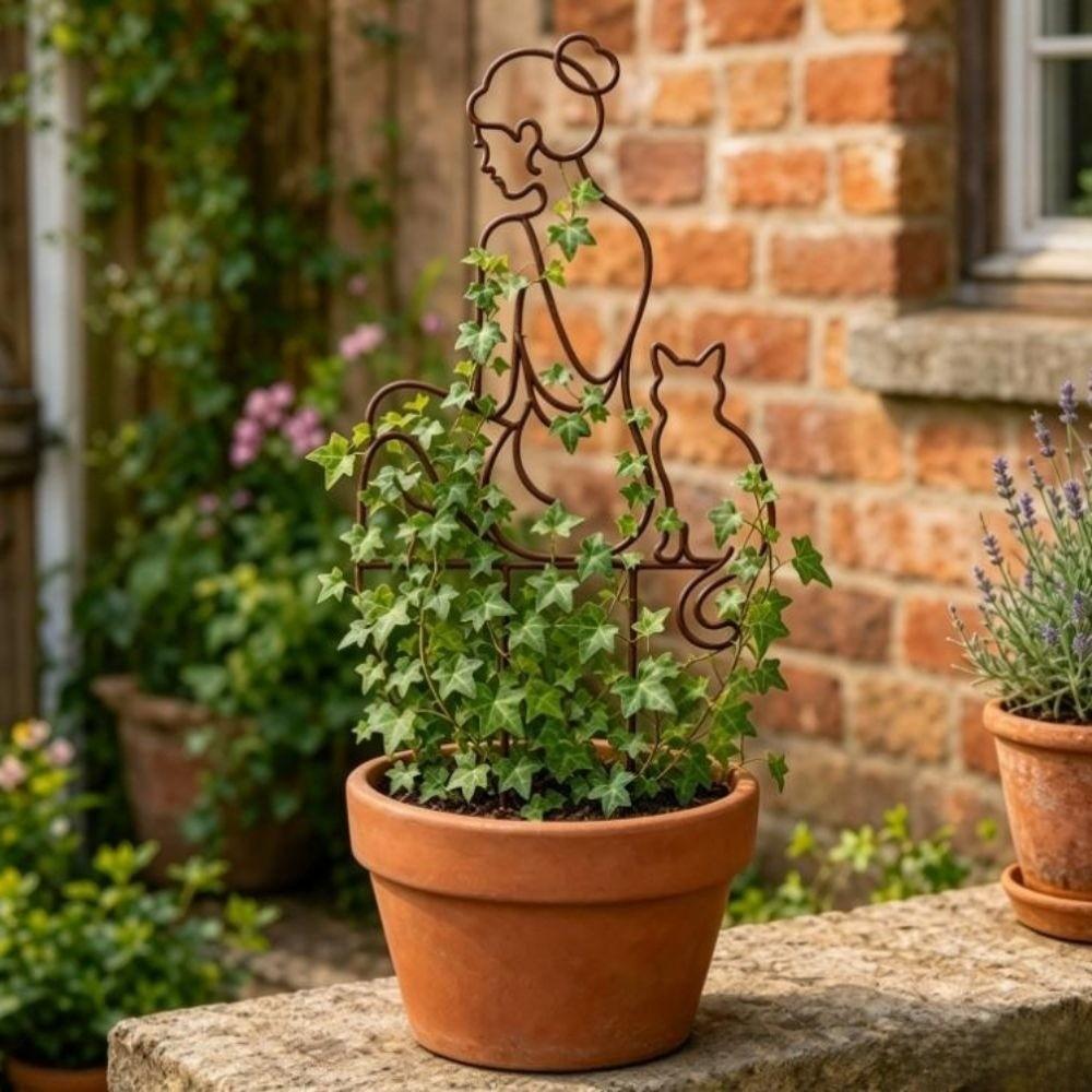 Hollow Out Plant Fixed Frame Iron Plant Climbing Trellis Garden Plant Trellis Balcony Garden