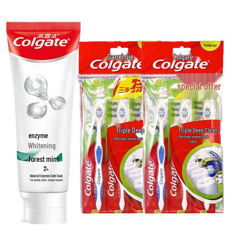 Colgate Whitening Toothpaste & Toothbrush Family Set