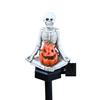 Solar Rose Skull Garden Light