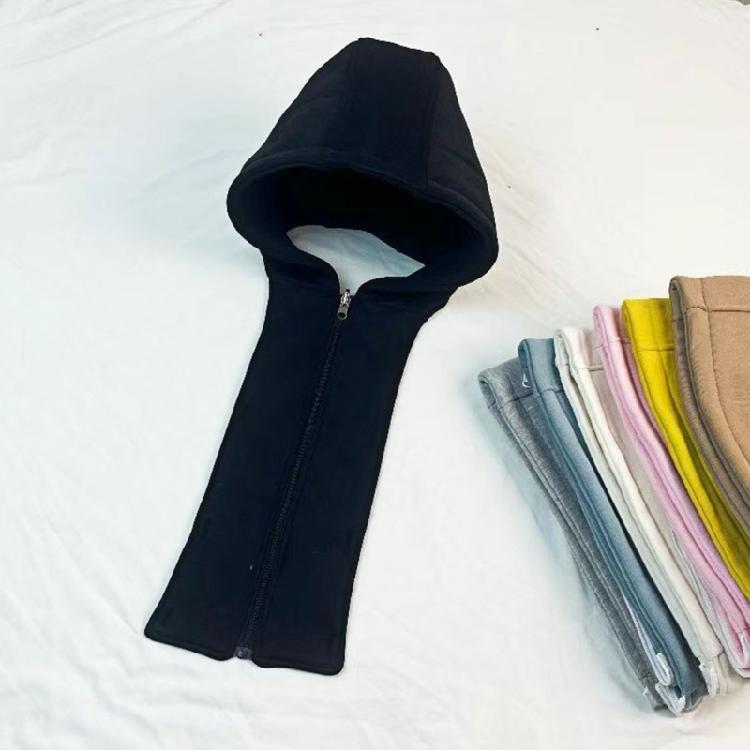 Winter Ready Detachable Button Zipper Down Jacket Hat Thickened Removable False Collar Hooded Sweatshirt Hat