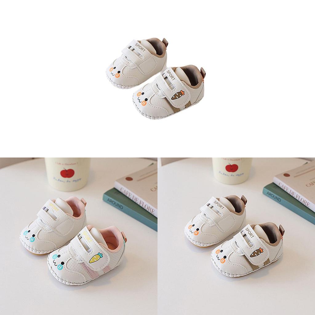 Baby Zachte Zool Schoenen Met Klittenband Voor Pasgeborenen En Peuters In Cartoon Design