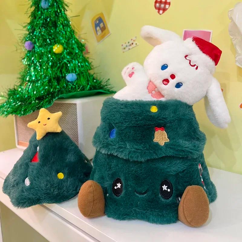 New Christmas Capybara Series Plush Doll Apple Christmas Tree Capybara Set Toy Doll Boy and Girl Surprise Christmas Gift