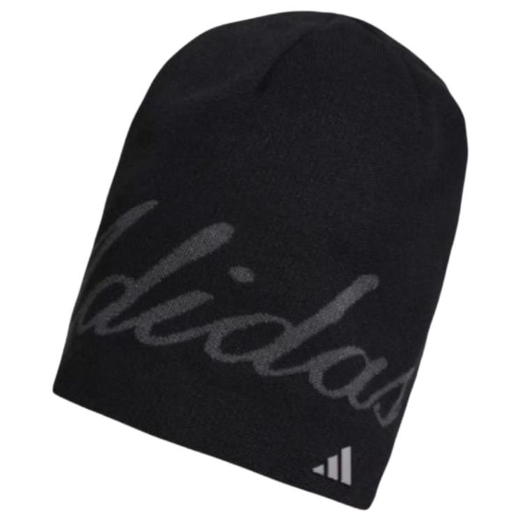 Adidas Logo Design Recycled Polyester Fleece Hat Women hats Black Dark-Gray KX9618 OSFW