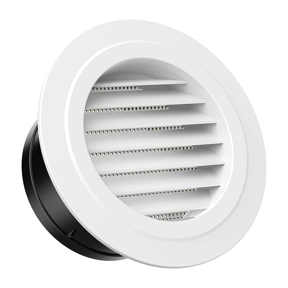 Prese d'aria rotonde a lamelle 75mm/100mm/125mm/150mm/200mm Griglia interna in ABS Coperture per prese d'aria a muro Regolabile Flusso d'aria
