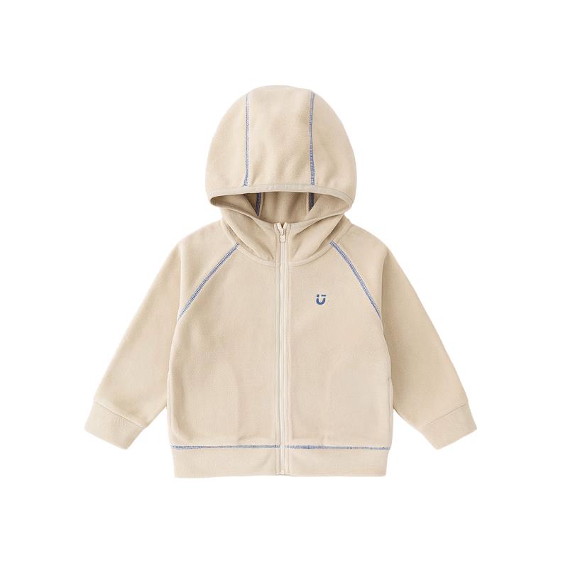 Dudu Family Anti-Static Kids Fleece Hooded Jacket 90 абрикосовый