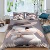 3D Tiger Rabbit Snake Pig Snail Unicorn Chick Fish Doona Duvet Quilt Cover Set