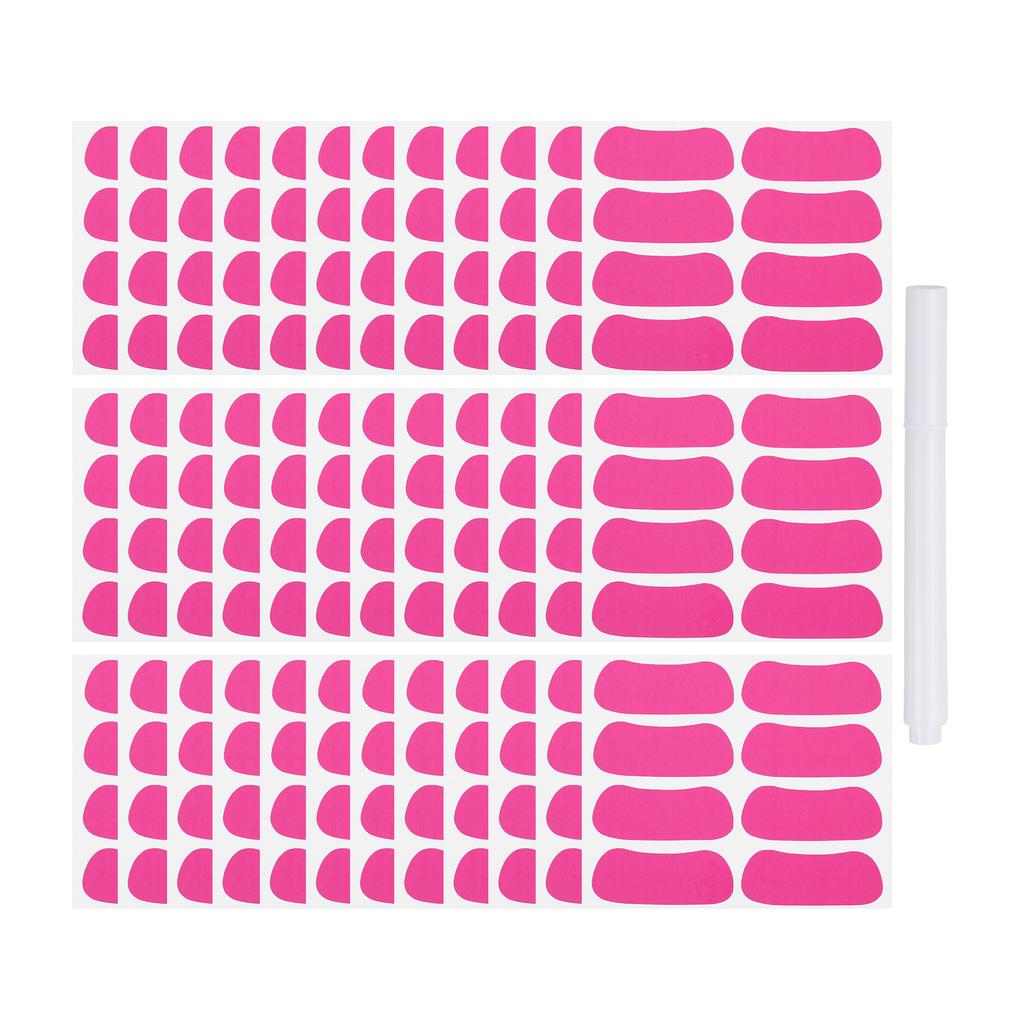 48-144Pairs Sports Eye Black Stickers Under Eye Black Strips Football Face Stickers Breathable Eyeblack Sticker with 1Pcs Pencil