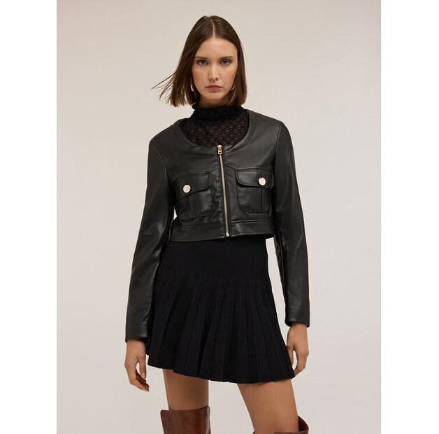 Куртка из искусственной кожи Motivi Cropp Fit EU 36