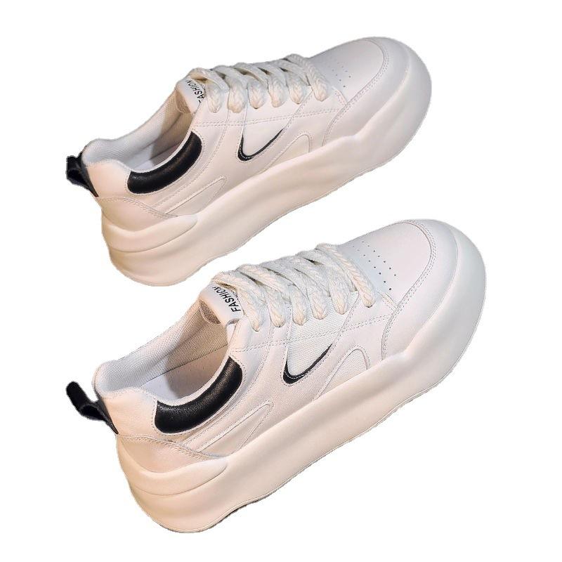 Buy Autumn New Sports Leisure Women's Shoes Thick-Soled White Shoes ...