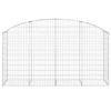 VidaXL Arched Gabion Basket Gabion Cage Gabion Wall Stone Basket Gabion for Stone Garden Patio Exterior 153475