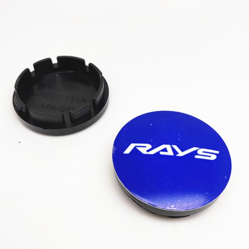 ATA1 4pcs 56mm 53mm Volk Rays Racing Wheel Center Caps Hub Car Styling Rims Replacement Rims Cover Emblem Badge Auto Accessories