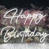 Neon Happy Birthday Luminous Wall Sign for Party or Bedroom Decor