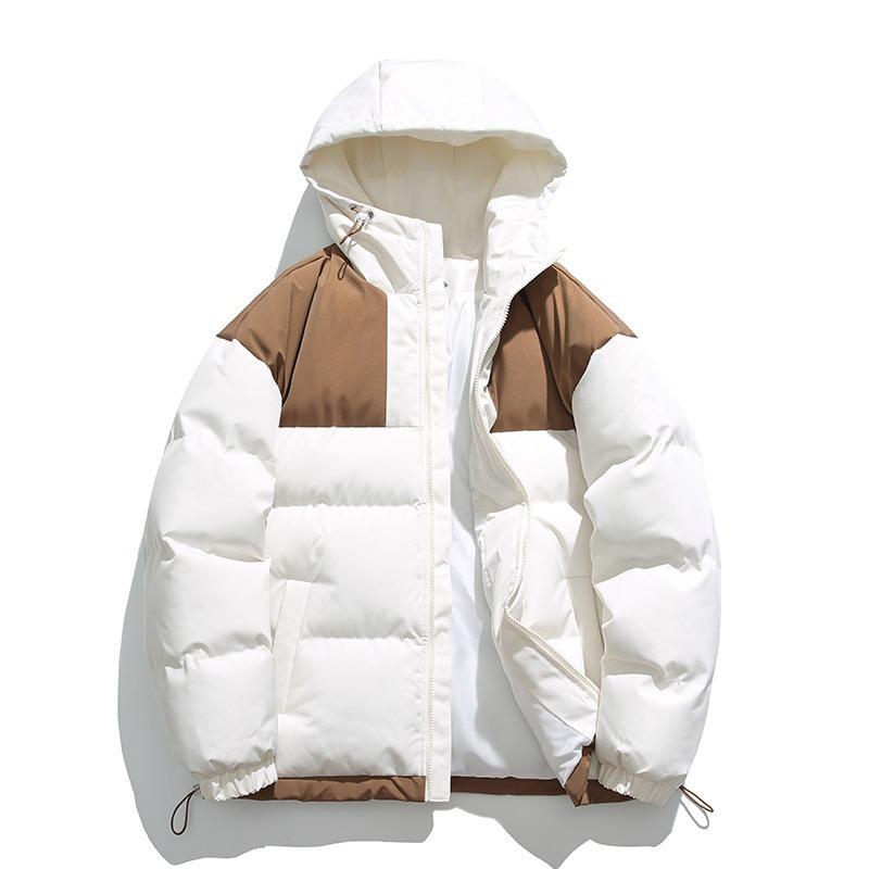 New Cotton-padded Clothes Men s Winter Thickened Cotton-padded Clothes Men s Hooded Jacket Down Cotton-padded Clothes Winter Hooded Thickened S