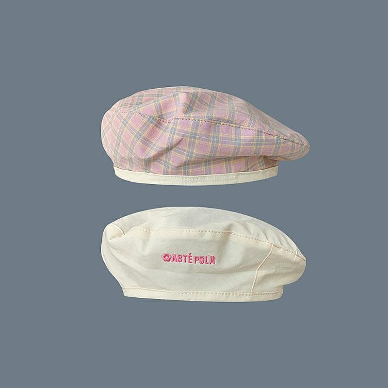 

Берет двухсторонний японский весенний женский универсальный милый и симпатичный шляпа художника бежевый