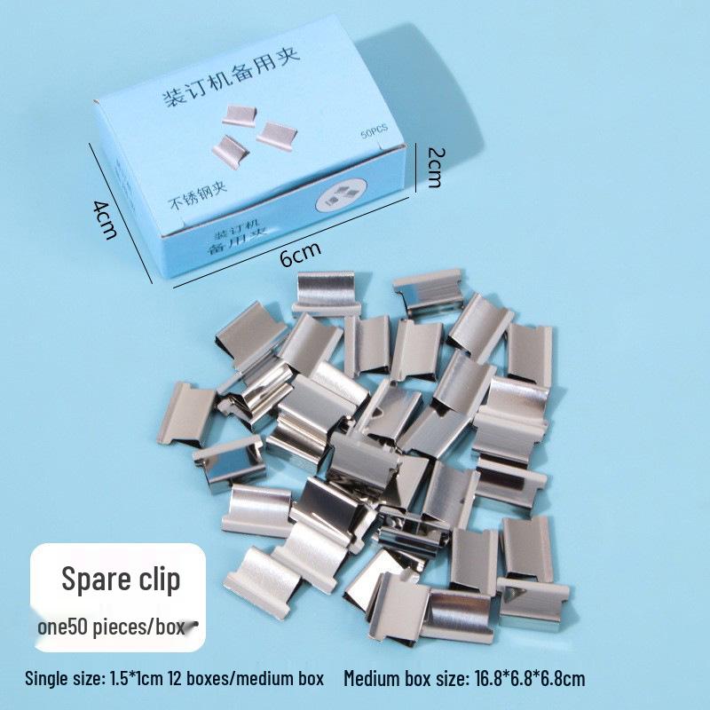 Large Transparent Push Clips for Binding and Organizing Student Stationery