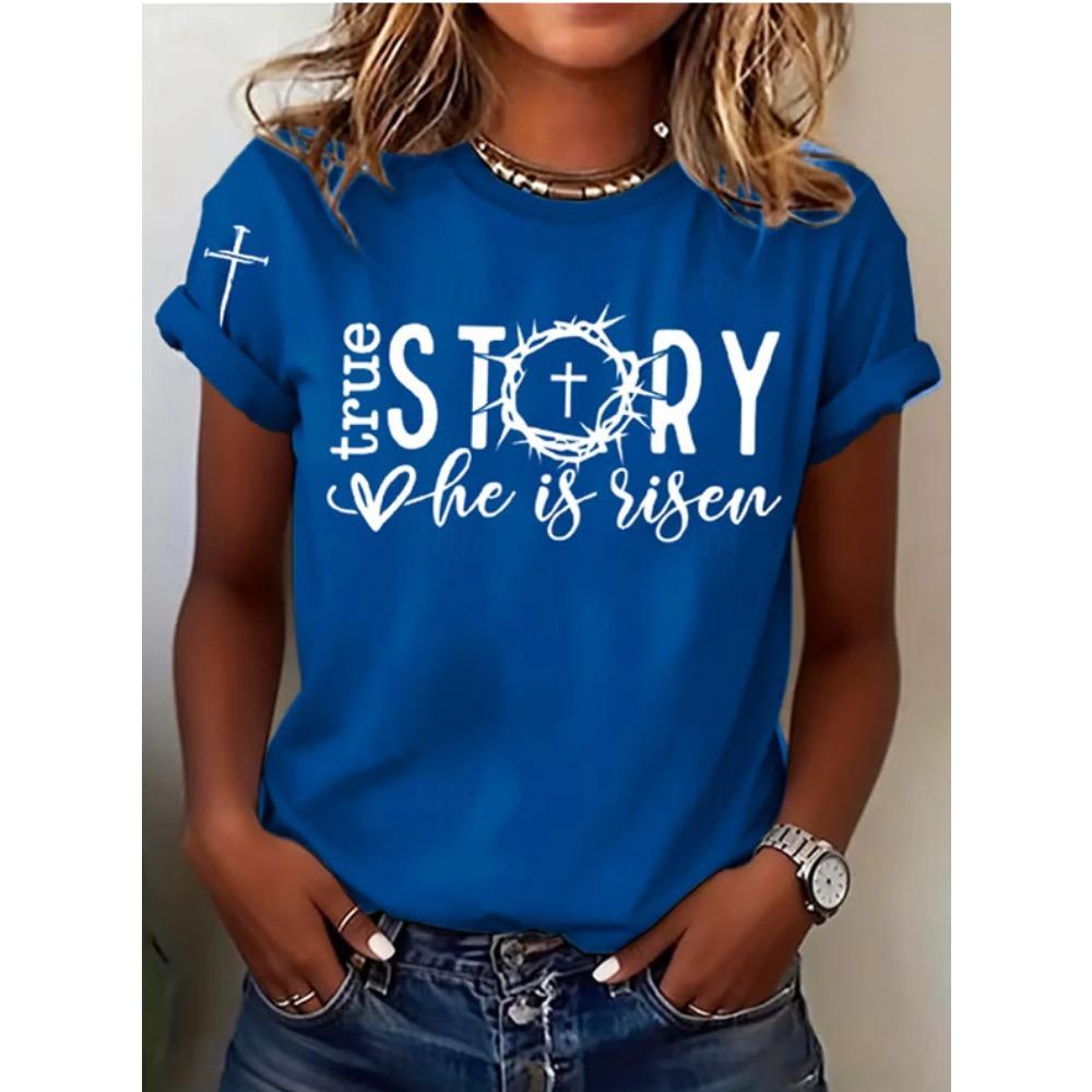 Fashion Women Retro Creative Thorn Cross Flowers Print T Shirt Funny Casual O-neck Short Sleeves T-shirt Summer Female Tee Shirt