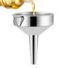 Stainless Steel Wine Funnels Foldable Handle Oil Funnels Multifunctional Kitchen Funnels  Canning