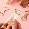 European Crown Inlaid Imitation Diamond Beer Creative Bottle Opener, Golden Bottle Opener-Perfect Wedding Guest Gift