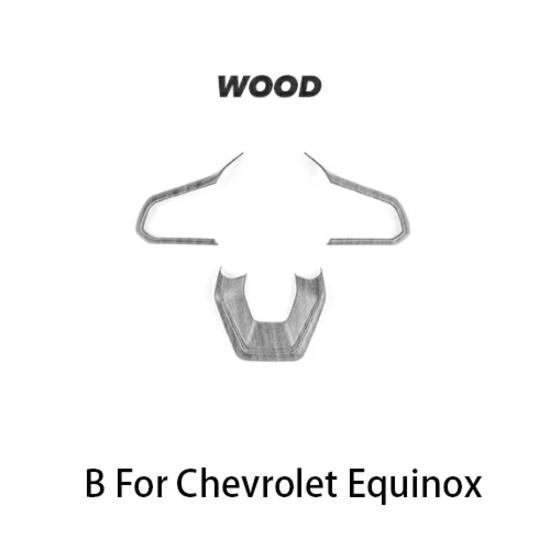 For Chevrolet Equinox 2025 2026 Red Car Steering Wheel Handle Frame Cover Trim  Automotive Interior Accessories