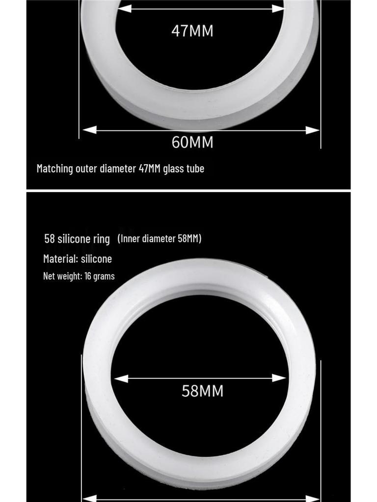 Zestaw silikonowych pierścieni uszczelniających do podgrzewacza wody słonecznej dla rur próżniowych 47 i 58 oraz zbiornika wody 70 - Akcesoria zapobiegające wyciekom