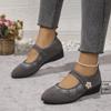 Damen Frühling Neue Mode Ethnische Stil Stickerei Schuhe Atmungsaktiv Keilabsatz Weiche Sohle Rutschfest Lässig Stoffschuhe Damen