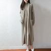Women's Long Wool Cardigan: Over-the-Knee, Slimming, Cozy Knitwear for Autumn & Winter