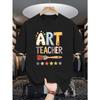 ART TEACHER Herren Sommer Kurzarm T-Shirts, Modisch und Trendig Bedruckt, Frühling und Sommer Rundhals Lässige Vielseitige Oberteile