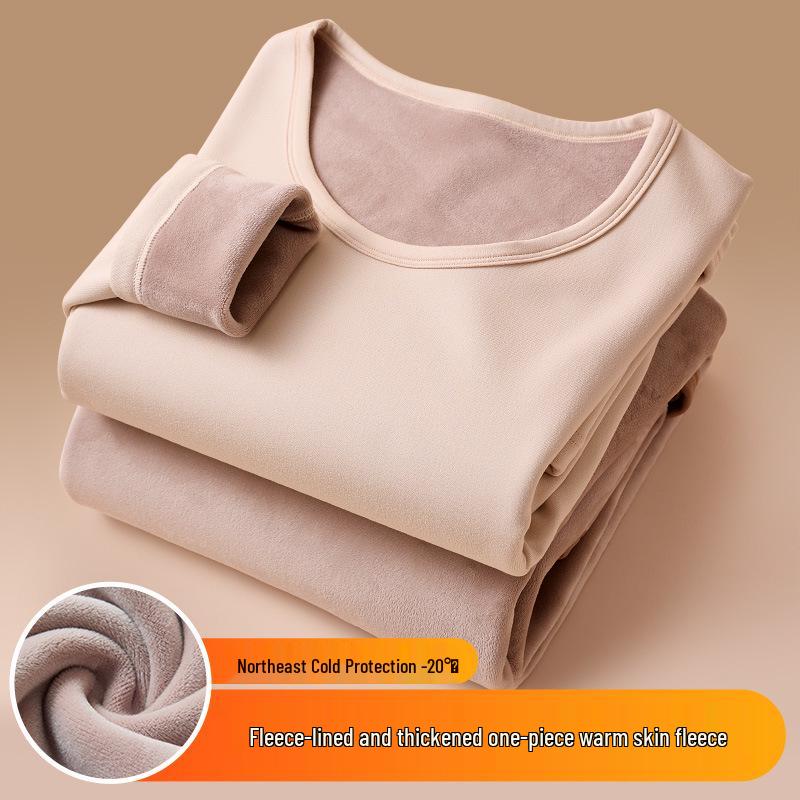 Damen Ultraweiches Thermounterwäsche-Set: Fleecegefüttert, extra dick, wärmeerzeugender Samt für Winter 2025.