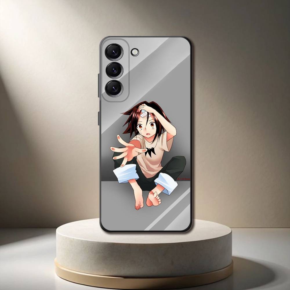 S-Shaman K-King Anime Phone Case For Samsung Galaxy A 73,72,51,53,52,71,22,5G,Note,J7,8,9 Soft Black Cover