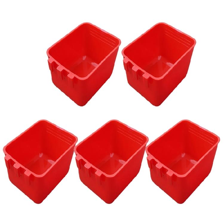 

Pack of 5 Poultry Bowls Plastic Feeders for Birds Pigeons Prevents Feed Waste