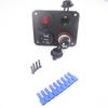Multifunctional Panel Car Dual USB Socket Cigarette Lighter & Socket Rocker Toggle LED Switch Red Light On-off...