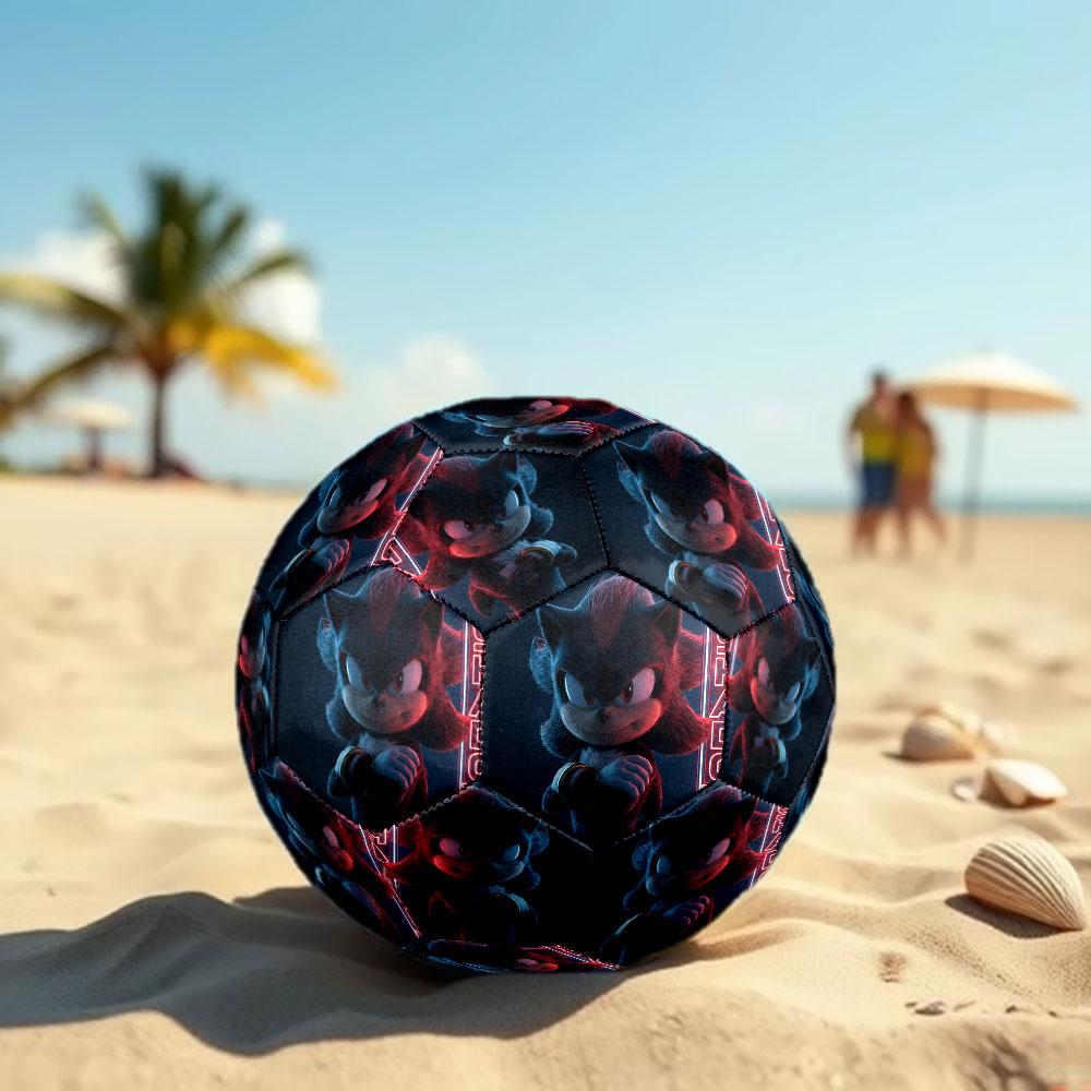 1pc Sonic the Hedgehog Soccer Ball Size 5 Indoor Soccer Ball Fashion Colorful Backyard Game - Great For Sports Fans Gift HE62