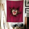 Tazmanian Devil Wall Tapestry Aesthetic Wall Hanging Printed Fabric Blanket Decorative Tapestries for Bedroom Living Room Home Decor