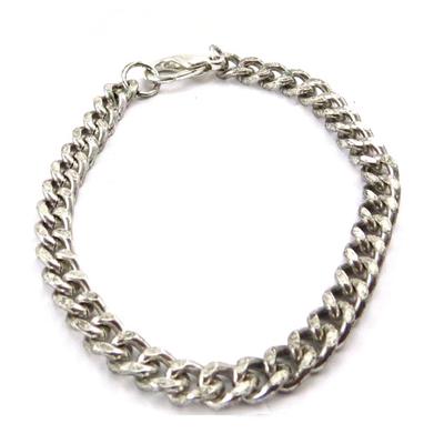 [J7247] - Silver 'Maille Curb' Bracelet