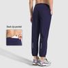 Quick-Dry Black Woven Joggers: Breathable Ice Silk Sports Pants for Basketball & Fitness