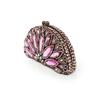 WHTUOHENG Pink Diamond Evening Clutch Rhinestone Crystal Clutch Bag for Women Elegant Female Party Wedding Purse Handbag