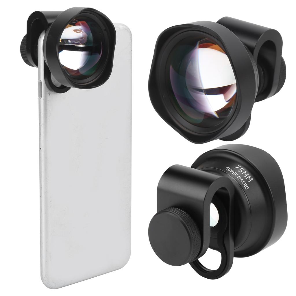 75mm Mobile Phone Camera Macro Lens External Aspherical Macro Lens for Phones IOS Pad
