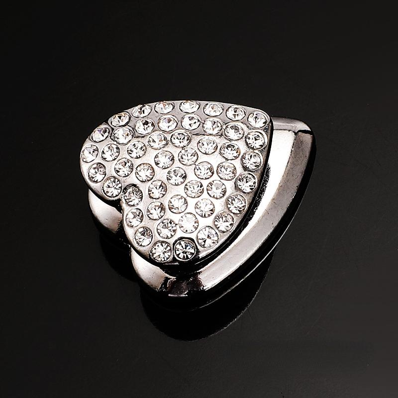 Auto Herz Diamant Haken Strassbesetzt Dekor Hängender Halter Innenraum Armaturenbrett Klebehaken Bling Kristall Autozubehör