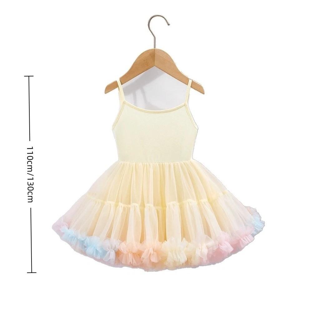 Summer Girls' Ballet TuTu Dress Sleeveless Princess Wedding Dress  Performance Costume