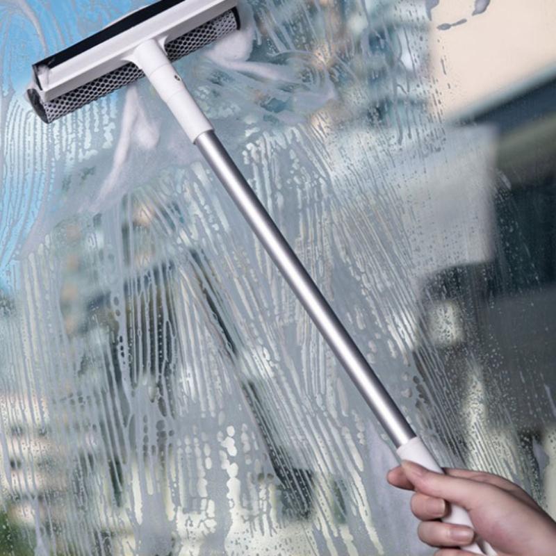 Retractable Glass Cleaning Artifact Household Double-sided High-rise Wiper Washing Window Cleaner