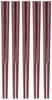 Akebono Sangyo Decagonal Noodle Set of Made In Chopsticks, Vermilion, 16.5cm, 5, Japan, GM-4012