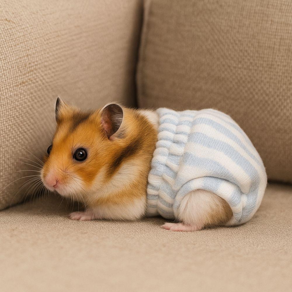 

Breathable Squirrel Physiological Underwear Leak-Proof Groundhog Briefs Training Cleaning S білий