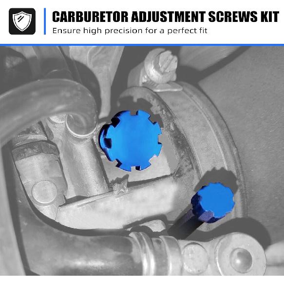 NICECNC Blue Carburetor Adjustment Screw Kit Aire Fuel Mixture Screw Compatible with Keihin PWK 2 Stroke Carburetors Compatible with Yamaha YZ250